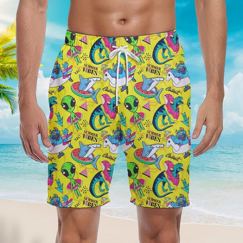 Summer Vibes Beach Shorts For Men