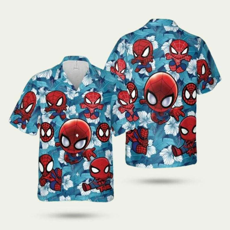 Superhero Spiderman Hawaiian Shirt