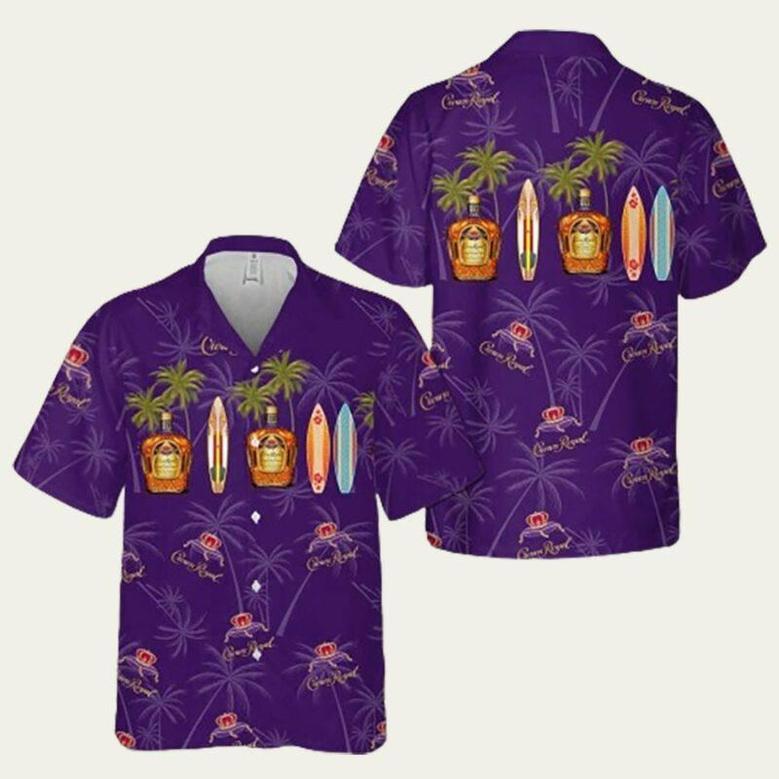 Surfing Crown Royal Hawaiian Shirt