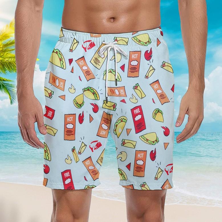 Taco Bell Beach Shorts For Men