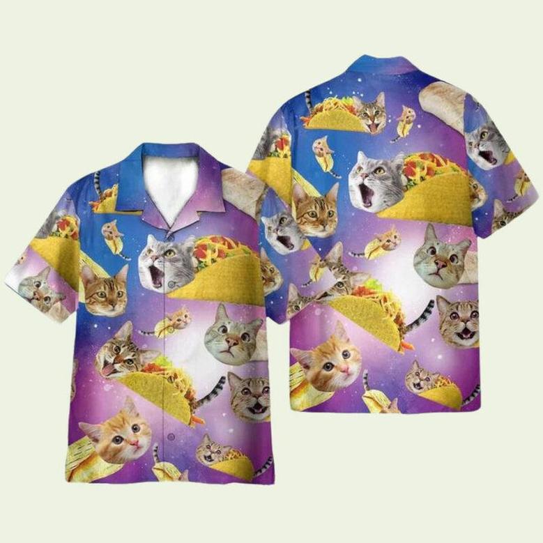 Taco Cat Funny Hawaiian Shirt