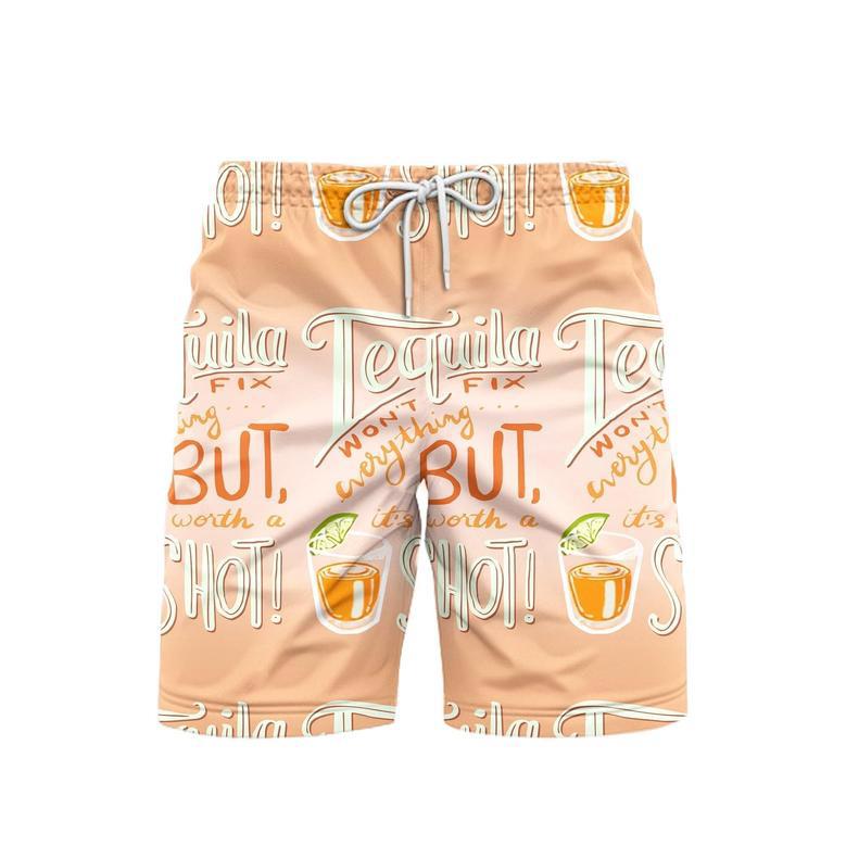 Tequila Won't Fix Everything But It's Worth A Shot Beach Shorts For Men