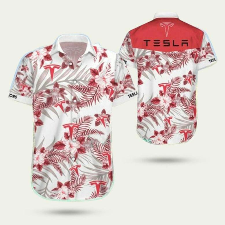 Tesla Flower Tropical Hawaiian Shirt