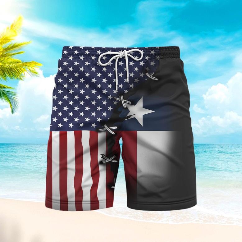 Texas Bluebonnets Beach Shorts For Men