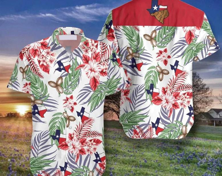 Texas Proud Pecan Hawaiian Shirt, Colorful Tropical Hawaii Shirt, Gift For Summer, Gift For Family, Hawaiian Set Gift, Funny Hawaiian Shirt. Summer Gifts