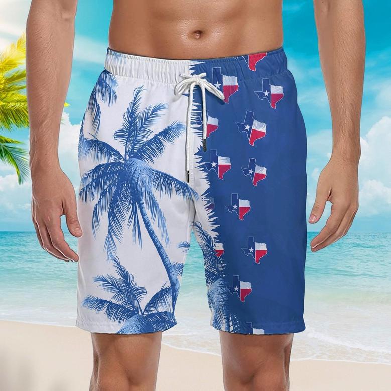 Texas Tropical Beach Shorts For Men