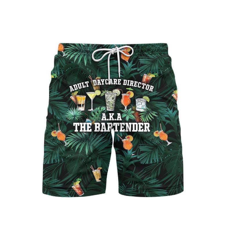 The Bartender Tropical Beach Shorts For Men