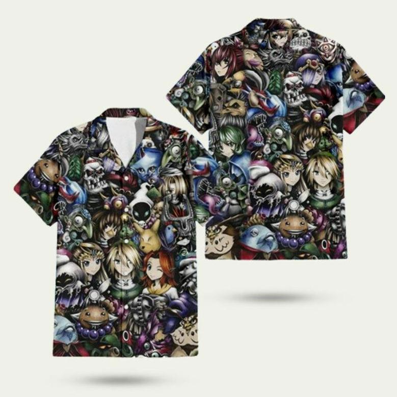 The Legend Of Zelda All Zelda Characters Tropical Hawaiian Shirt