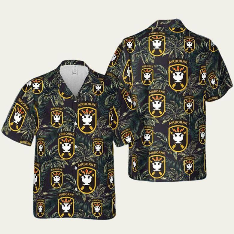 The Us Army John F Kennedy Special Warfare Center And School Hawaiian Shirt