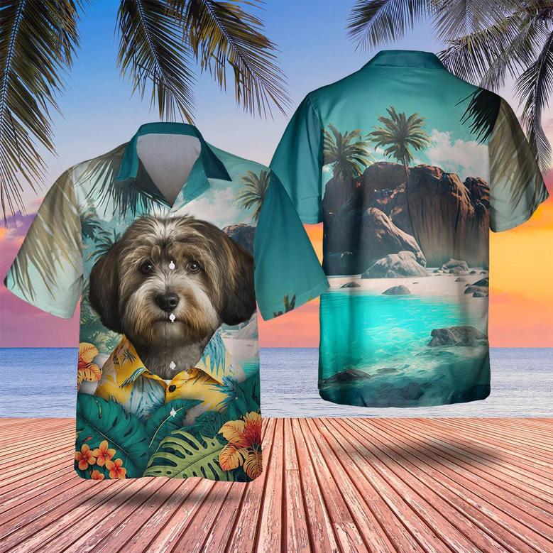 Tibetan Terrier - Tropical Hawaiian Shirt Summer Gifts