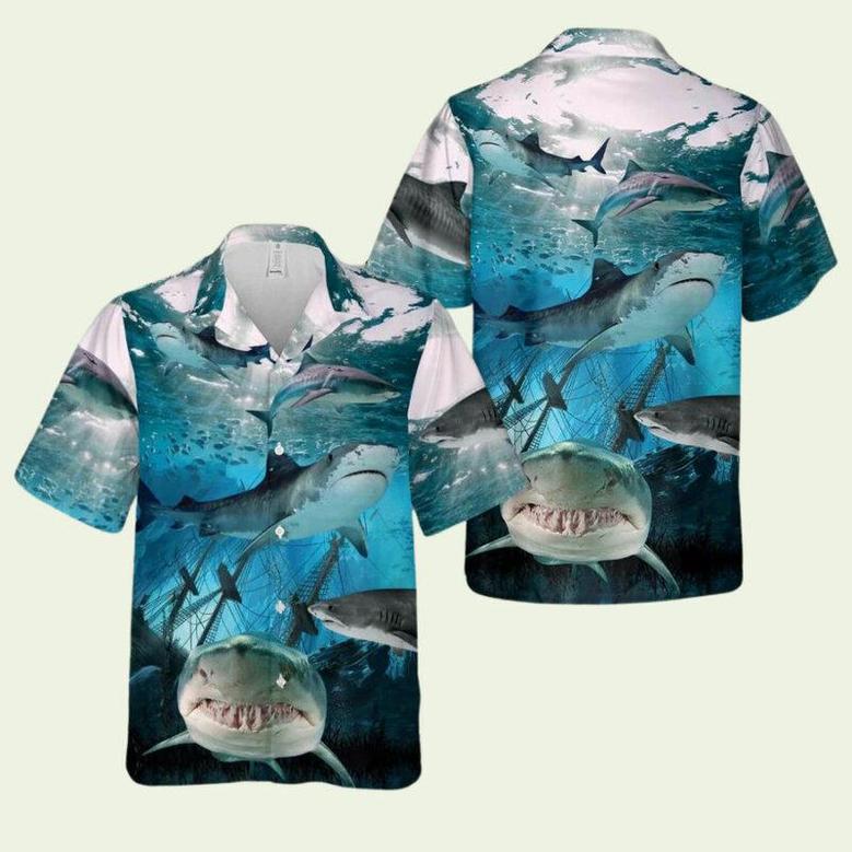 Tiger Shark Hawaiian Shirt