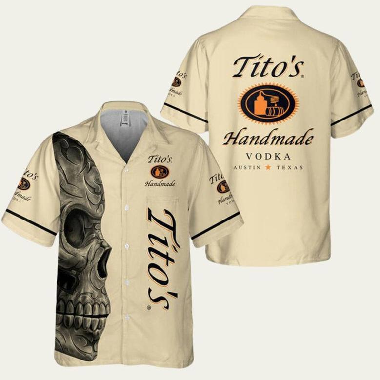 Titos Handmade Vodka Skull Hawaiian Shirt