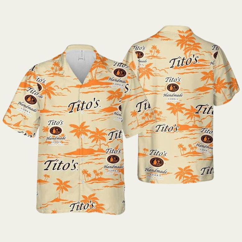 Titos Vodka Hawaiian Beach Pattern Summer Beer Hawaiian Shirt