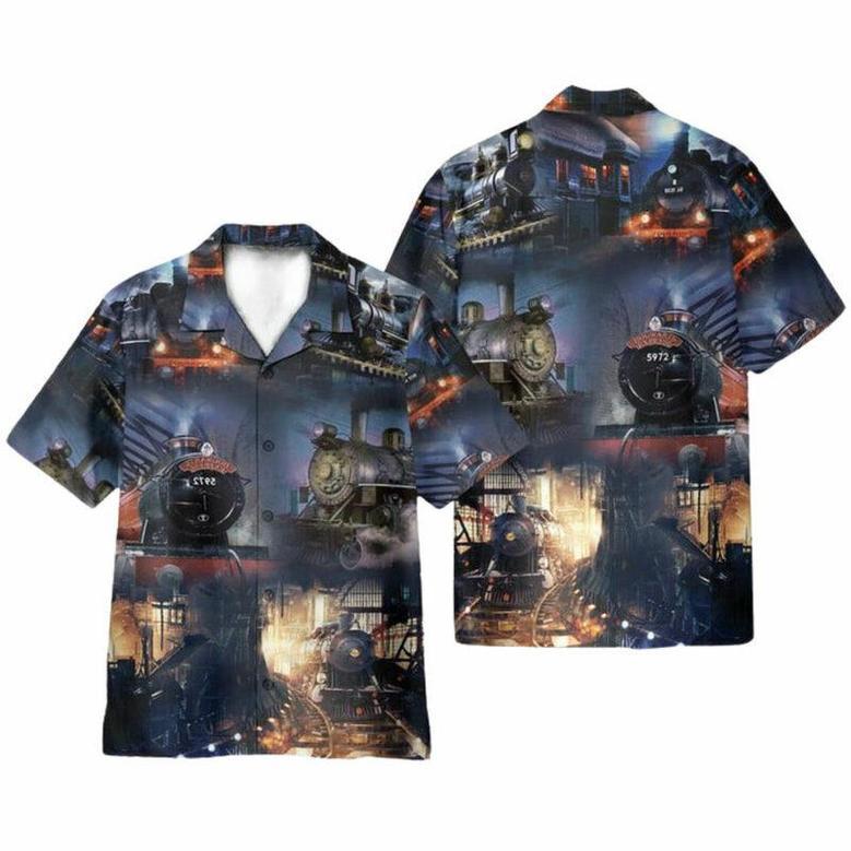 Train Locomotive Hawaiian Shirt