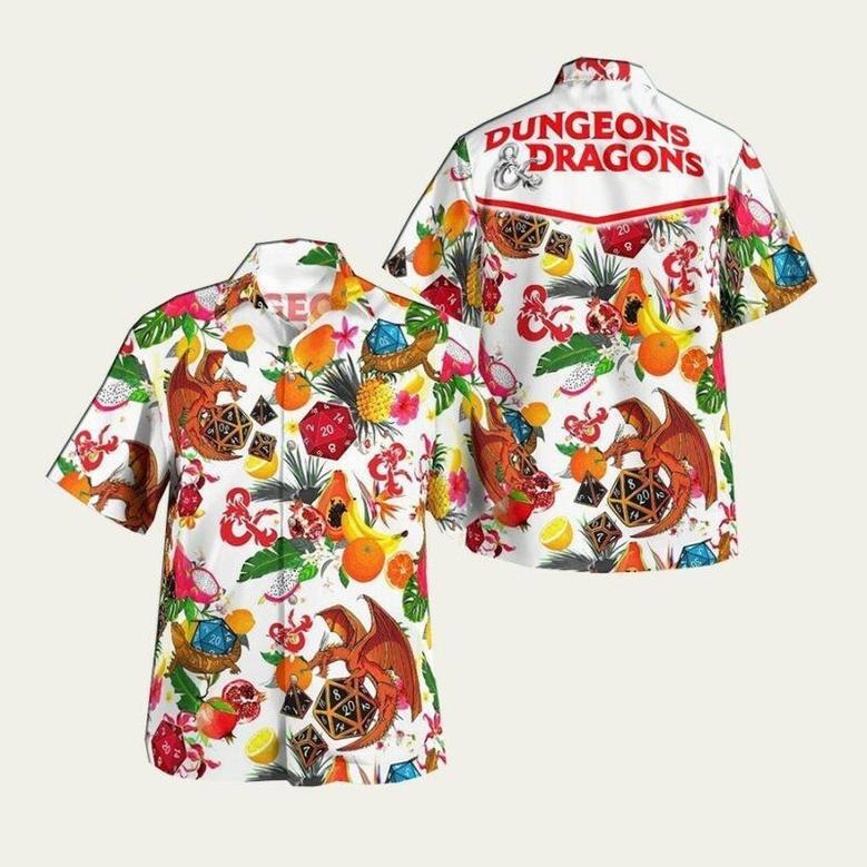 Tropical Dnd Game Set Hawaiian Shirt