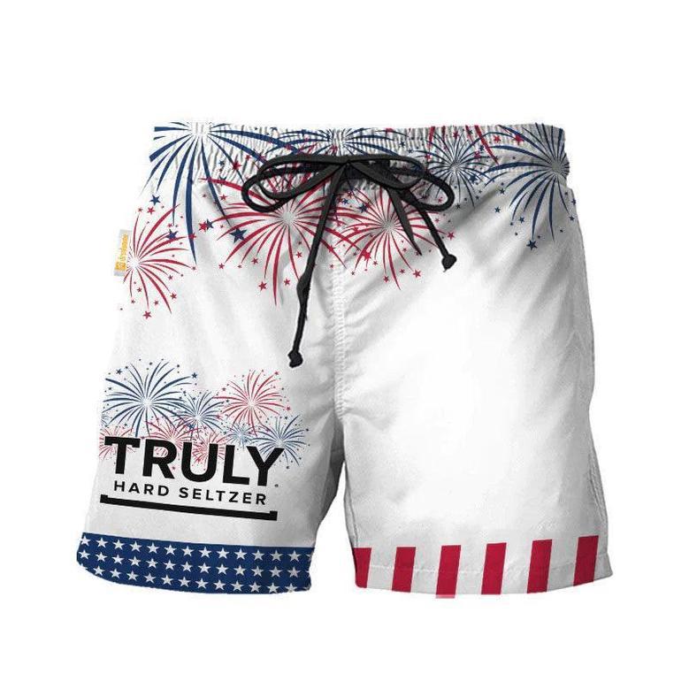 Truly Hard Seltzer American Independence Day Swim Trunks