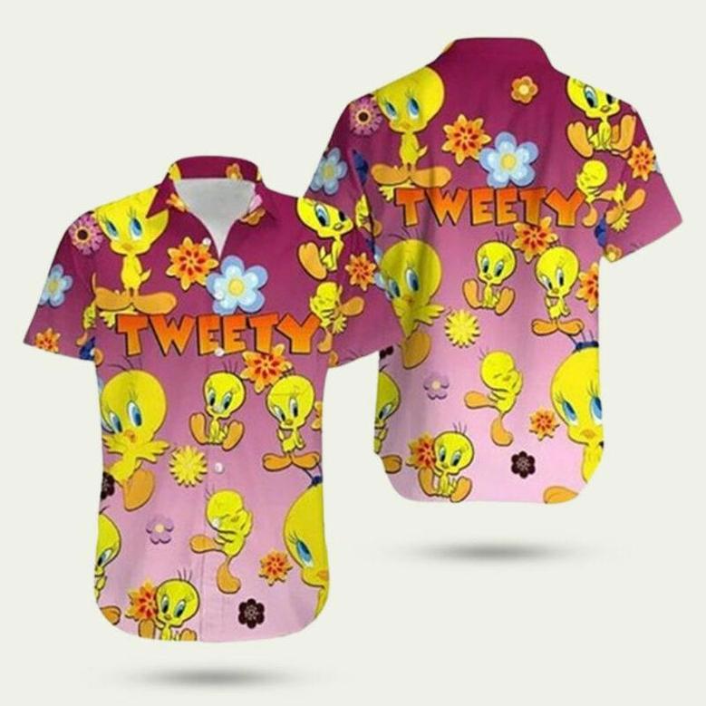 Tweety Bird Looney Tunes Cute Hawaiian Shirt