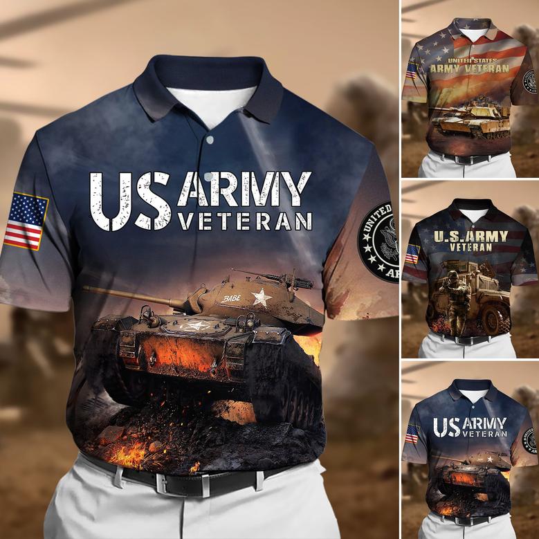 Unique U.S.Army Veteran Polo Shirt