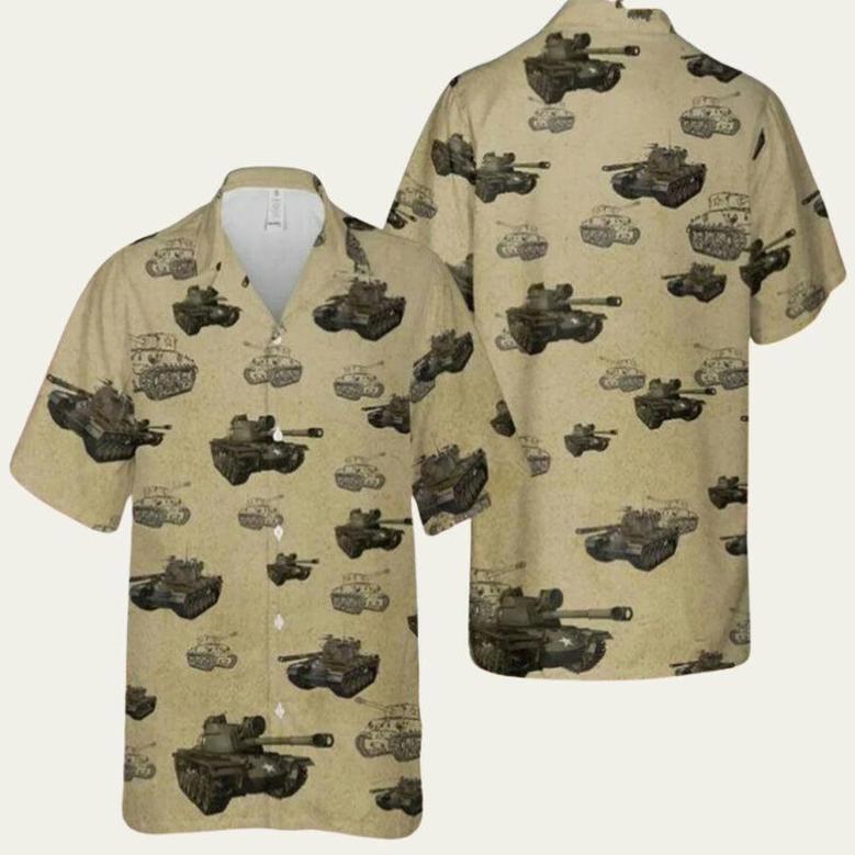 Us Army Patton Tank Hawaiian Shirt