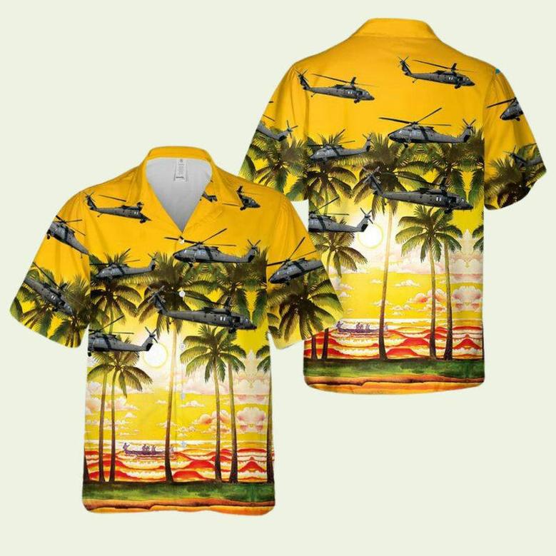 Us Army Sikorsky Uh Blackhawk Hawaiian Shirt