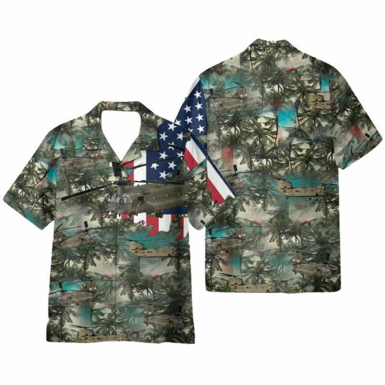 Us Army With Flag Hawaiian Shirt