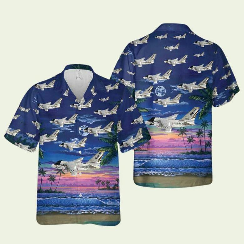 Us Navy Lockheed Viking Of Hawaiian Shirt