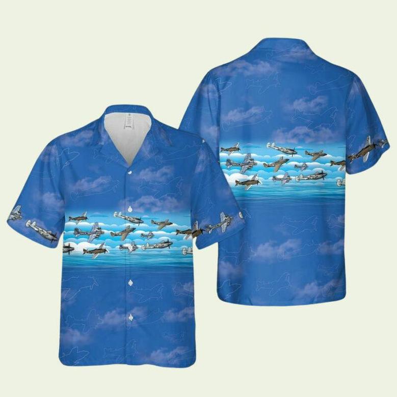 Usa Wwii Aircraft Hawaiian Shirt