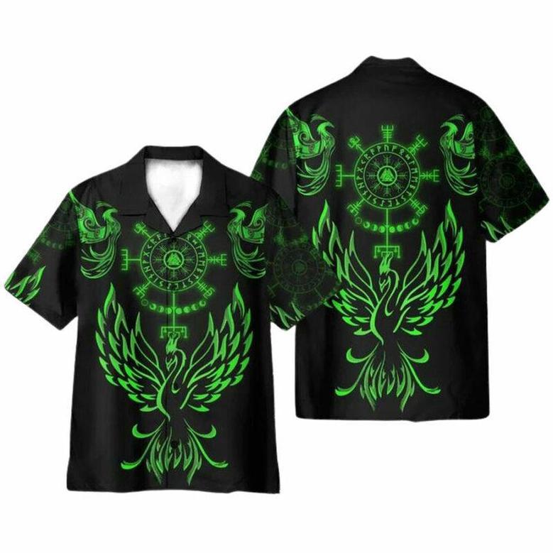 Viking Phoenix Vegvisir Hawaiian Shirt