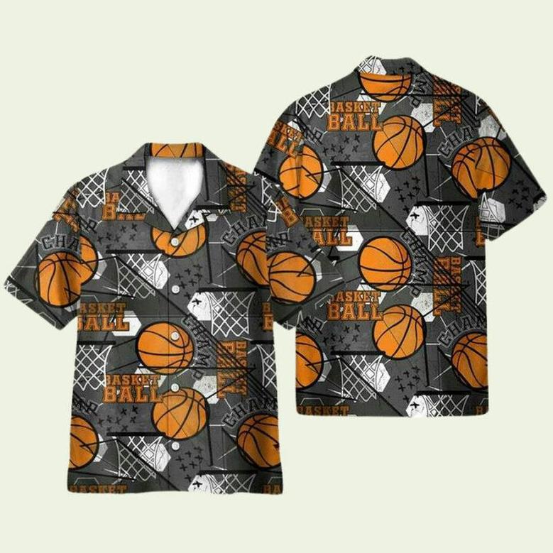 Vintage Basketball Hawaiian Shirt