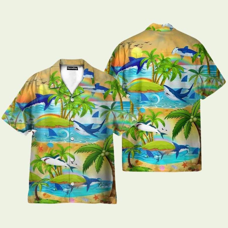 Vintage Coconut Tree Hawaiian Shirt