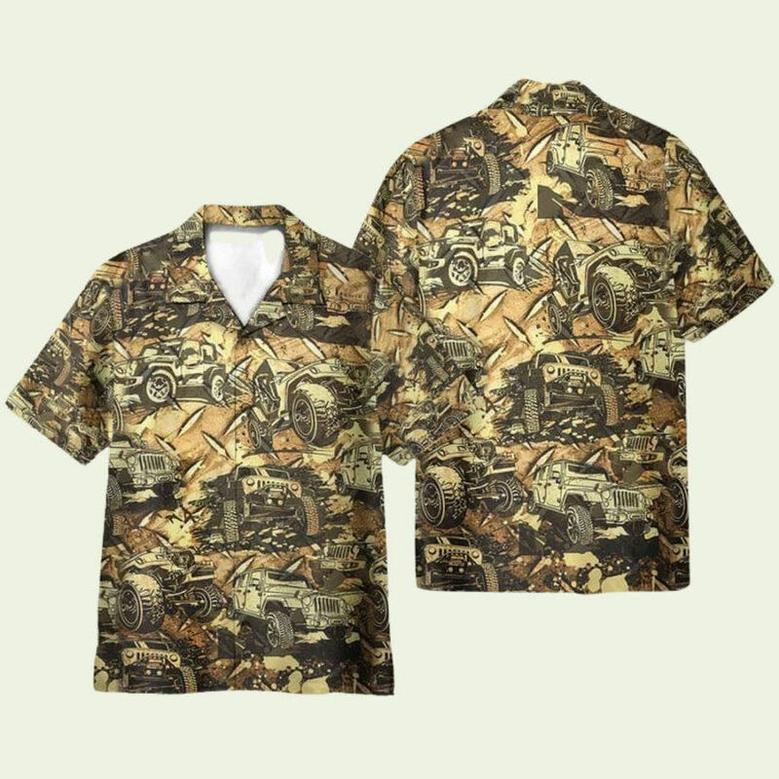 Vintage Jeep Hawaiian Shirt