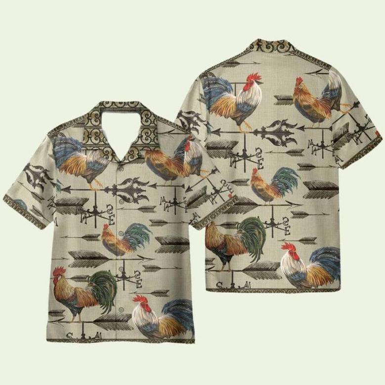 Weathervane Rooster Hawaiian Shirt