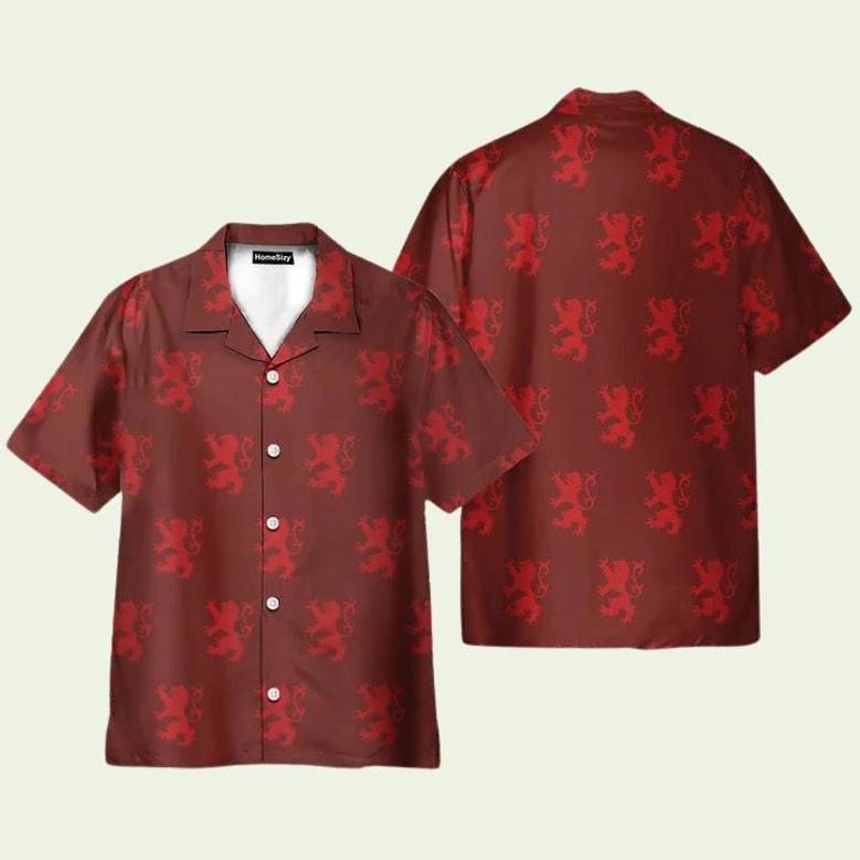 Wizard And Witch Gryffind House Cosplay Hawaiian Shirt