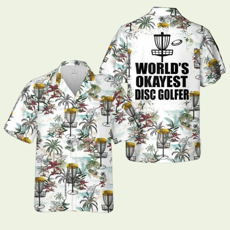 Worlds Okayest Disc Golft Hawaiian Shirt