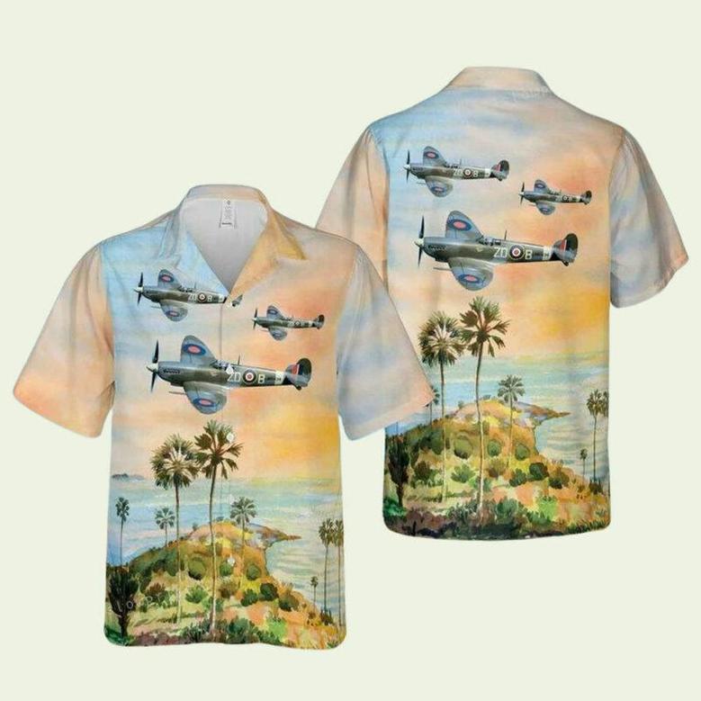 Wwii Spitfire Plane Hawaiian Shirt