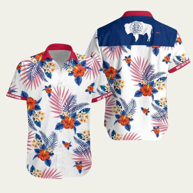 Wyoming Hawaii Pattern Hawaiian Shirt