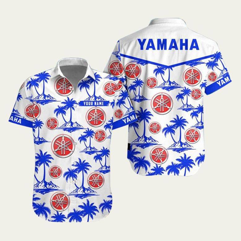 Yamaha Blue Car Hawaiian Shirt