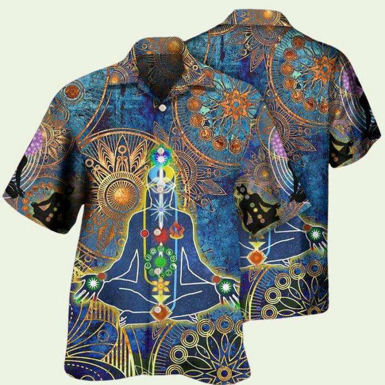 Yoga Mandala Style Hawaiian Shirt