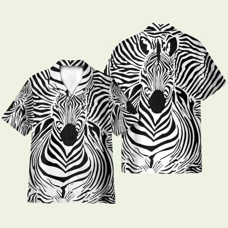 Zebra Animals Cosplay Costume Hawaiian Shirt