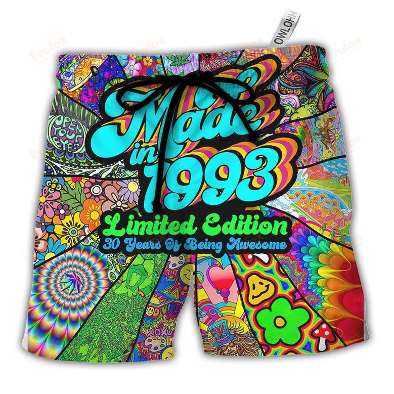 Age Made in 1993 Limited Edition 30 Years Of Being Awesome Beach Short