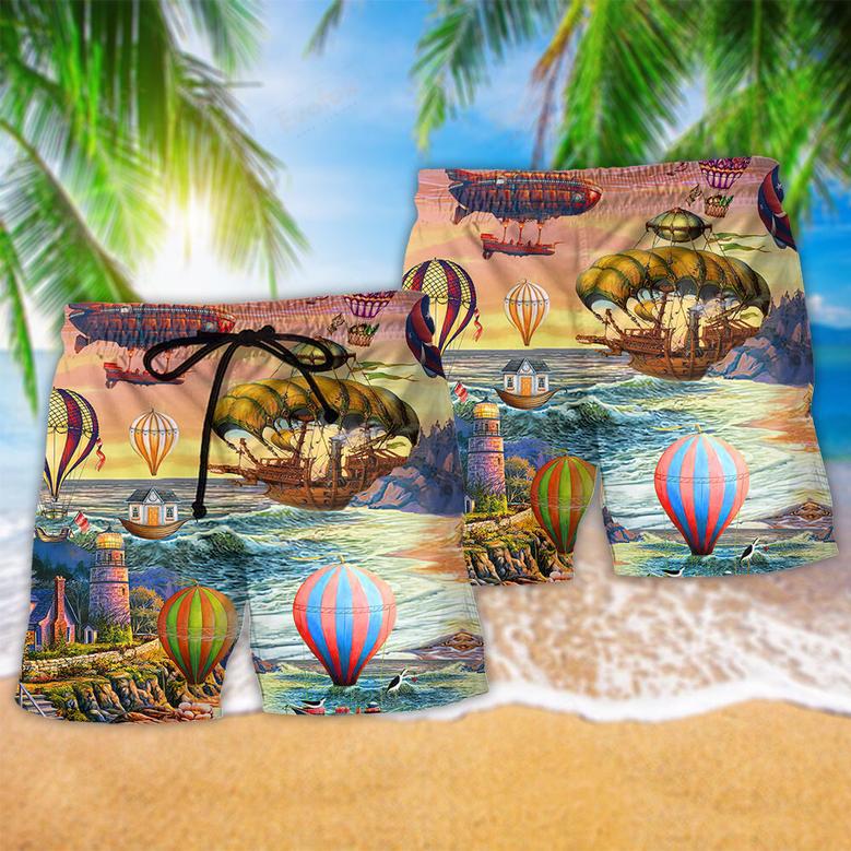 Air Balloon Steampunk Amazing Style Beach Short