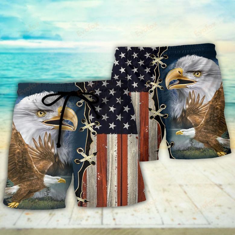 America Eagle Wildlife Faith Beach Short