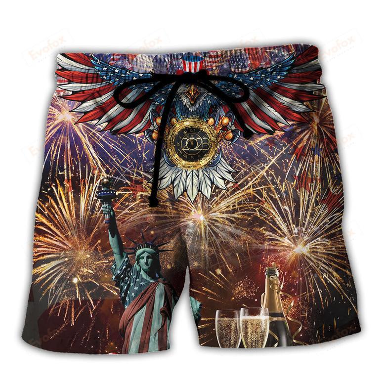 America's New Beginning 2023 Firework Beach Short