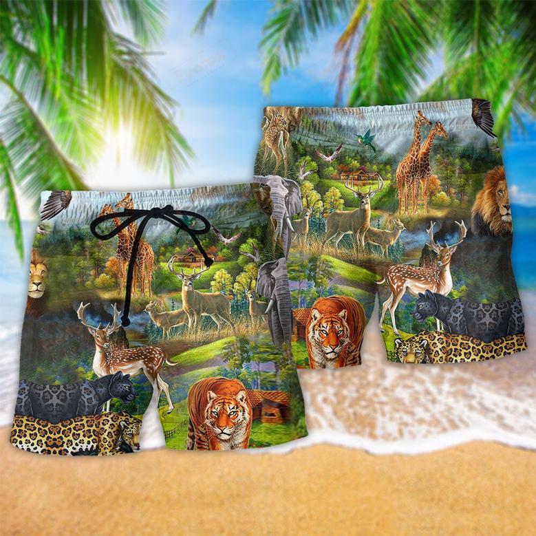 Animal World Wild Life Lovely Life Beach Short