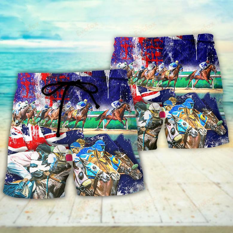 Australia Horse Lover Racing Lover Beach Short