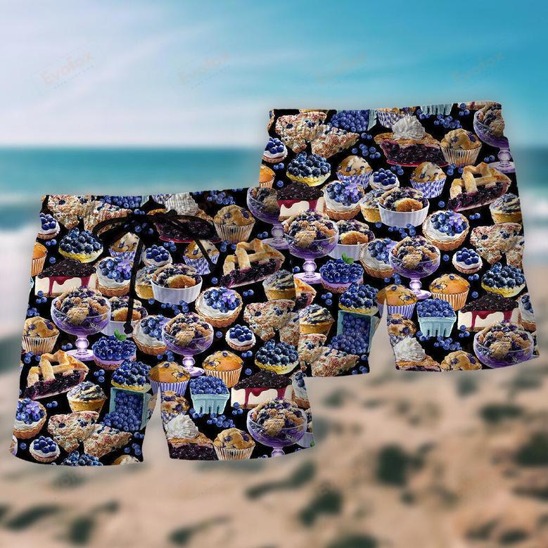 Baking Blueberry Cupcake Baking Lover Beach Short