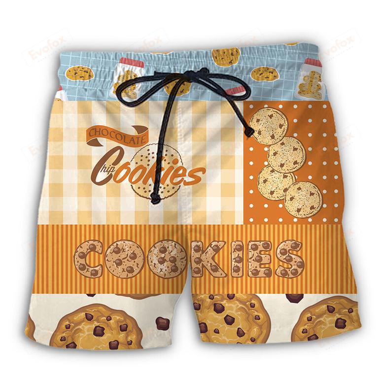 Baking Who Loves Baking Chocolate Chip Cookie Beach Short