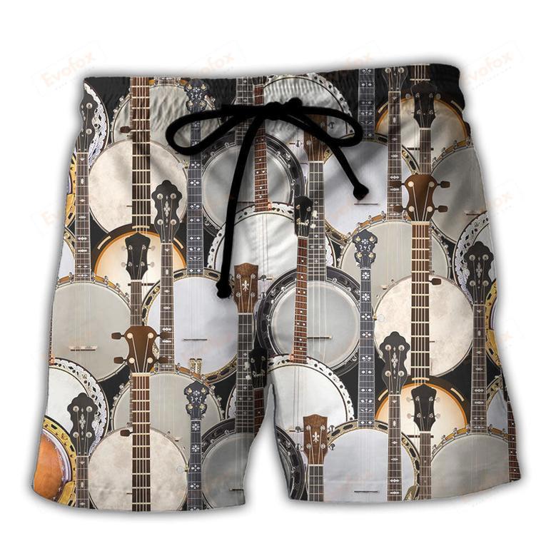 Banjo Love Music Pattern Beach Short