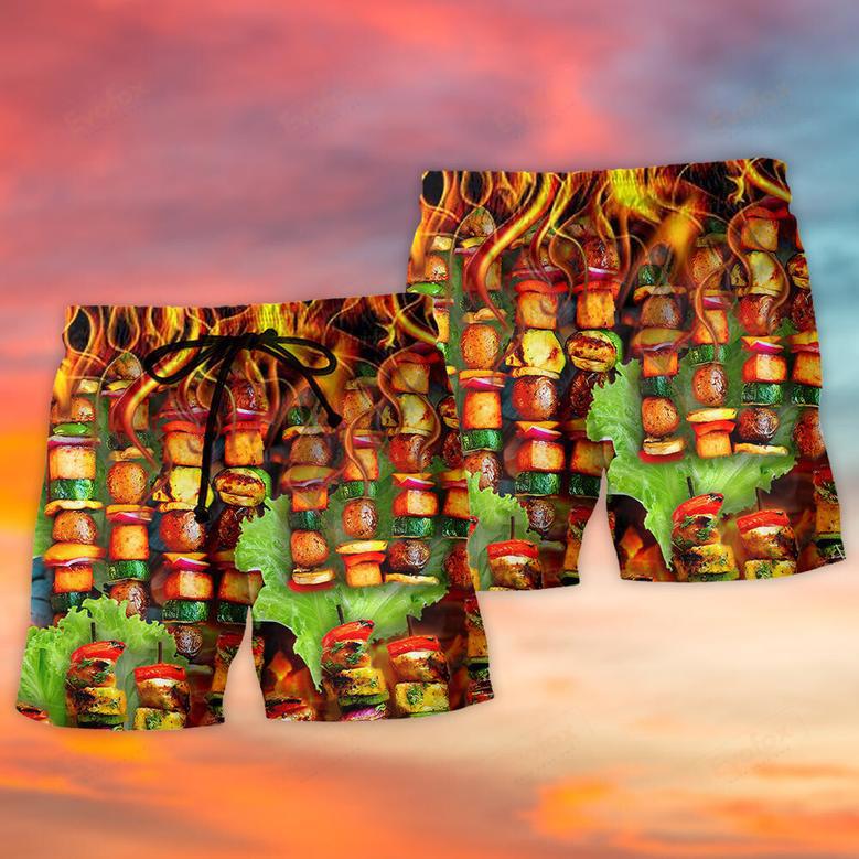 BBQ Fire Hot Style Beach Short