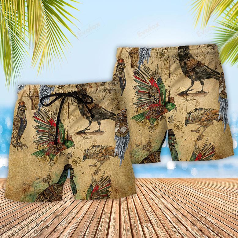 Bird Just Aren't To Be Caged Vintage Beach Short